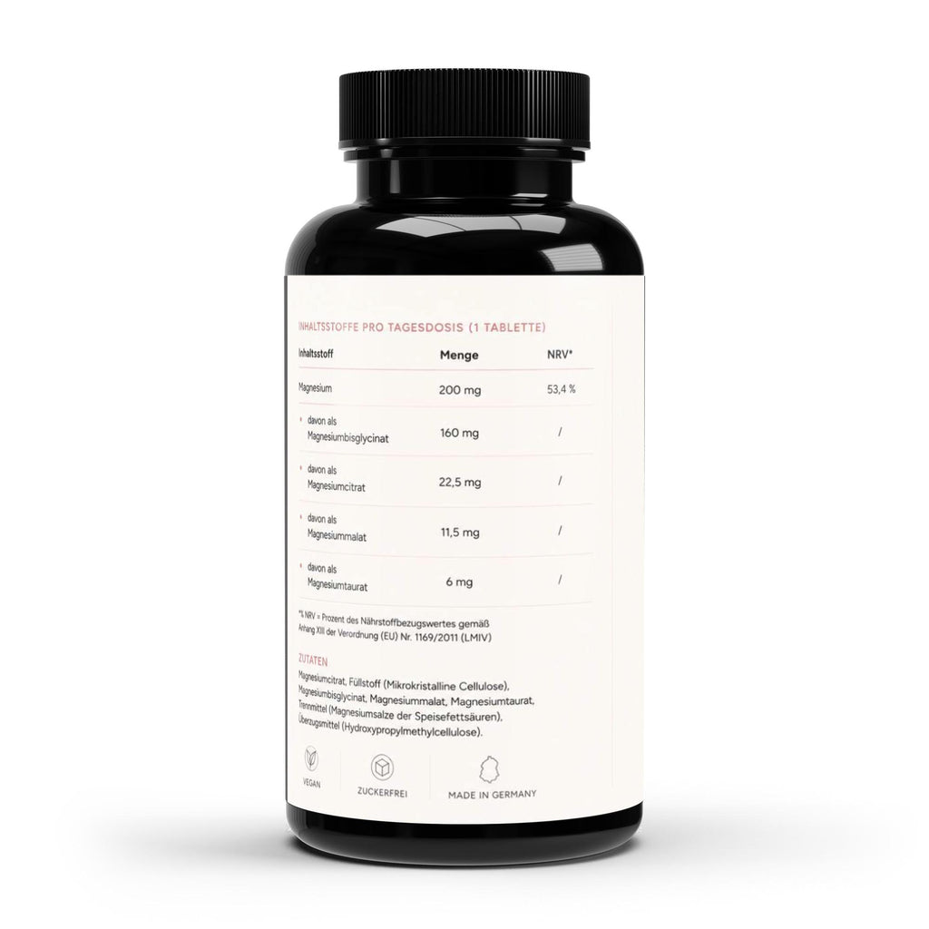 Magnesium 4fach Komplex - 60 vegane Tabletten