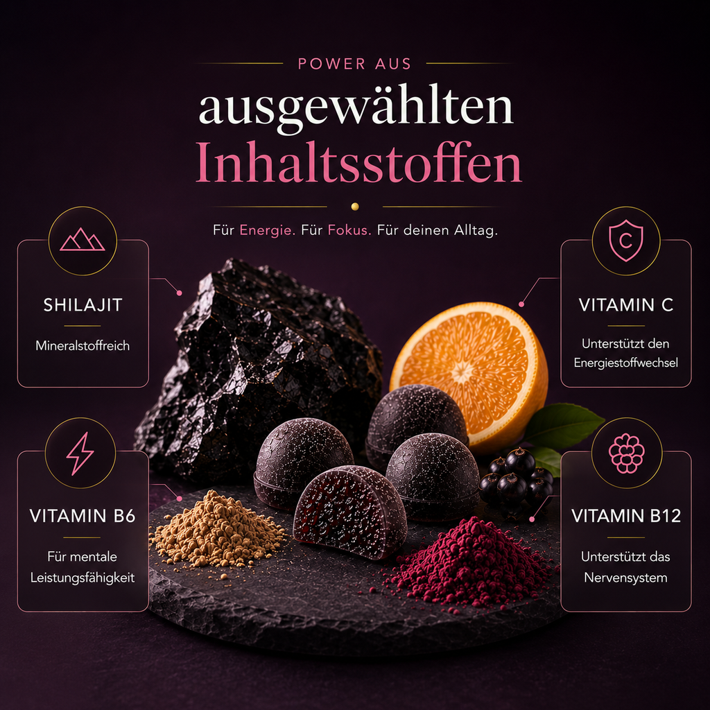Shilajit Gummies + Vitamin C,B6, B12 - 60 Stk.
