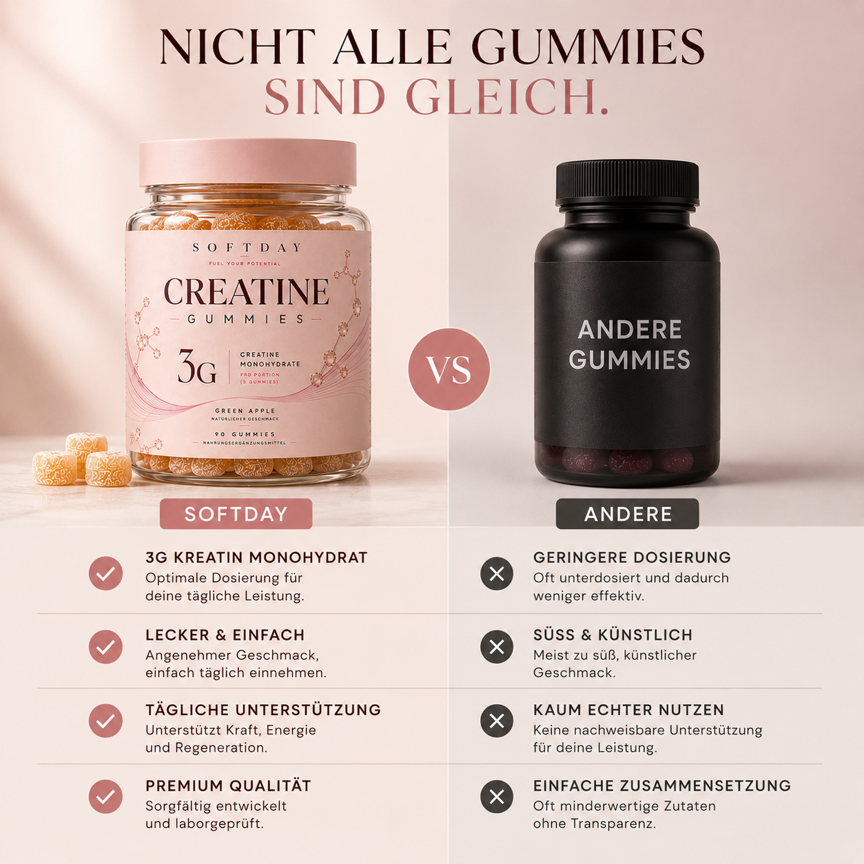 Kreatin Gummies - 90 Stk.
