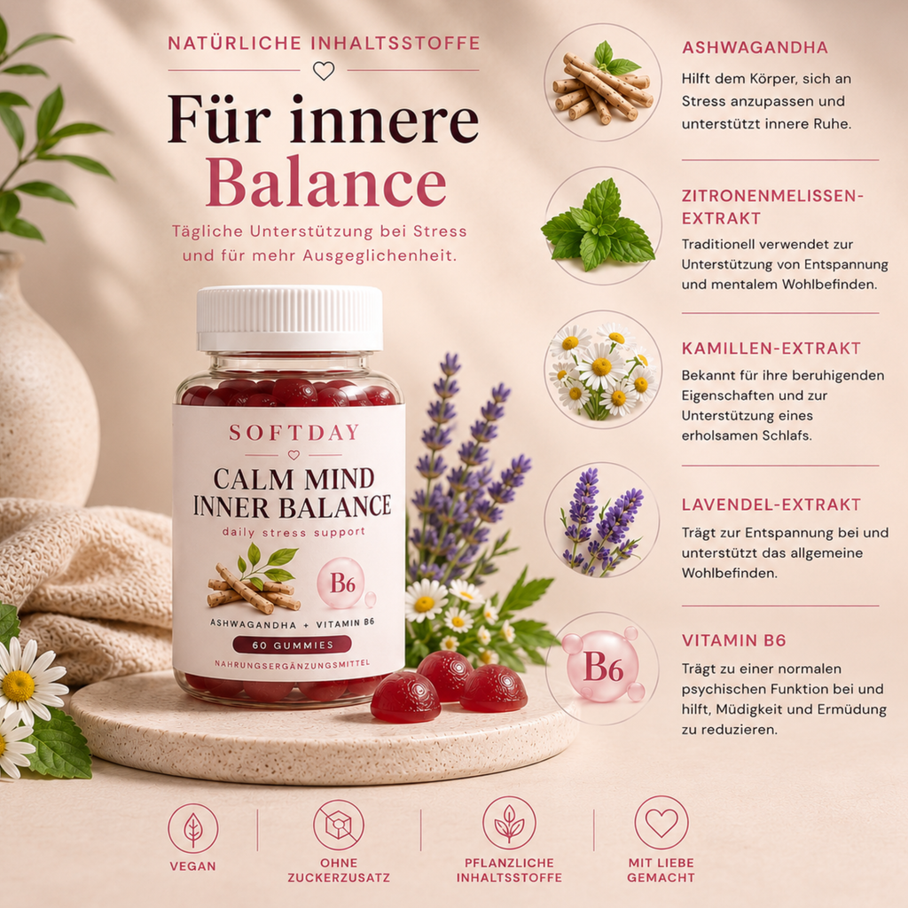 Ashwagandha + Vitamin B6 Gummies - 60 Stk.