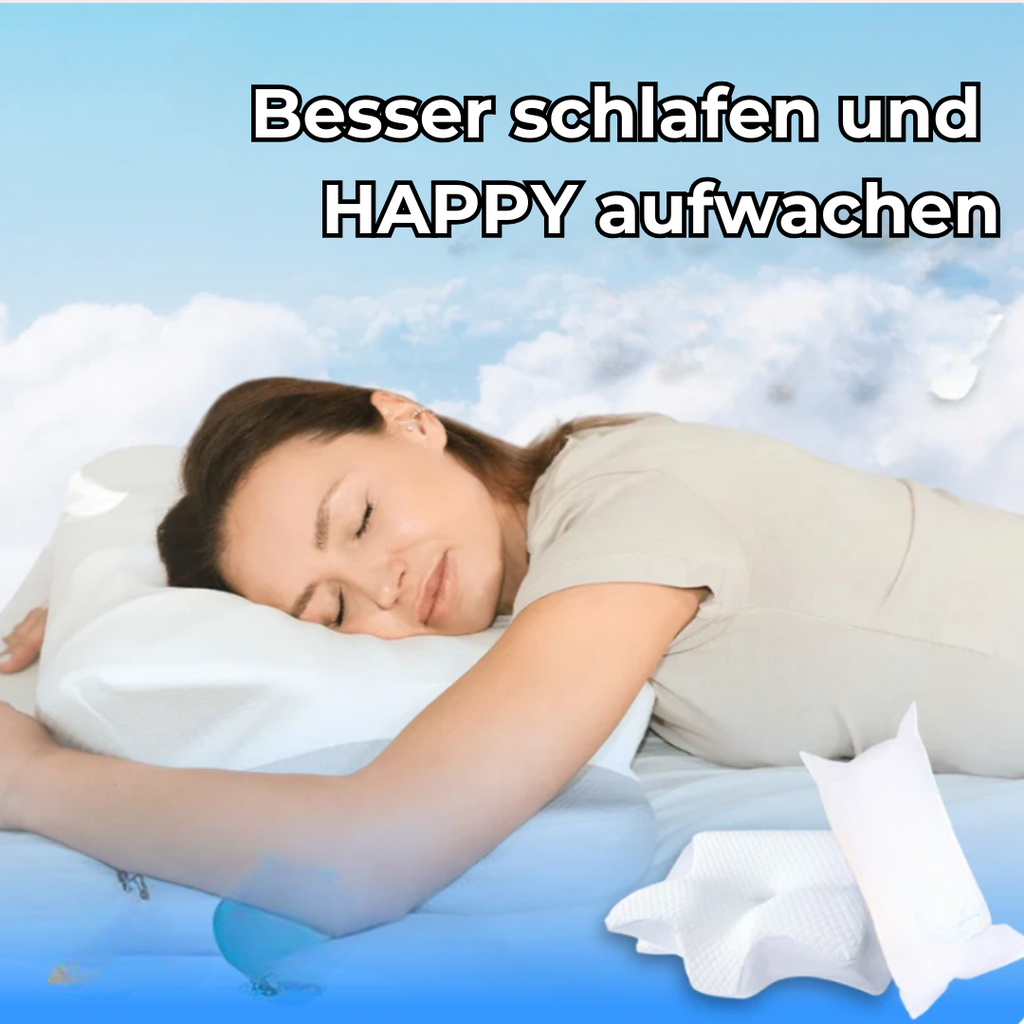 Seitenschläferkissen mit ergonomischer Form zur Unterstützung einer natürlichen Schlafhaltung