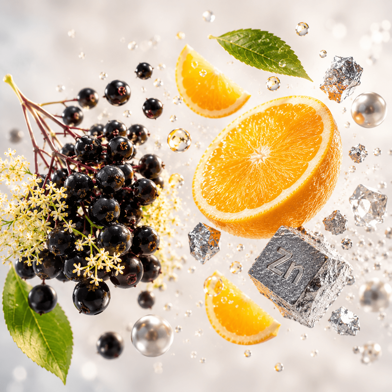 Elderberry Gummies mit frischen Holunderbeeren und fruchtigem Geschmack