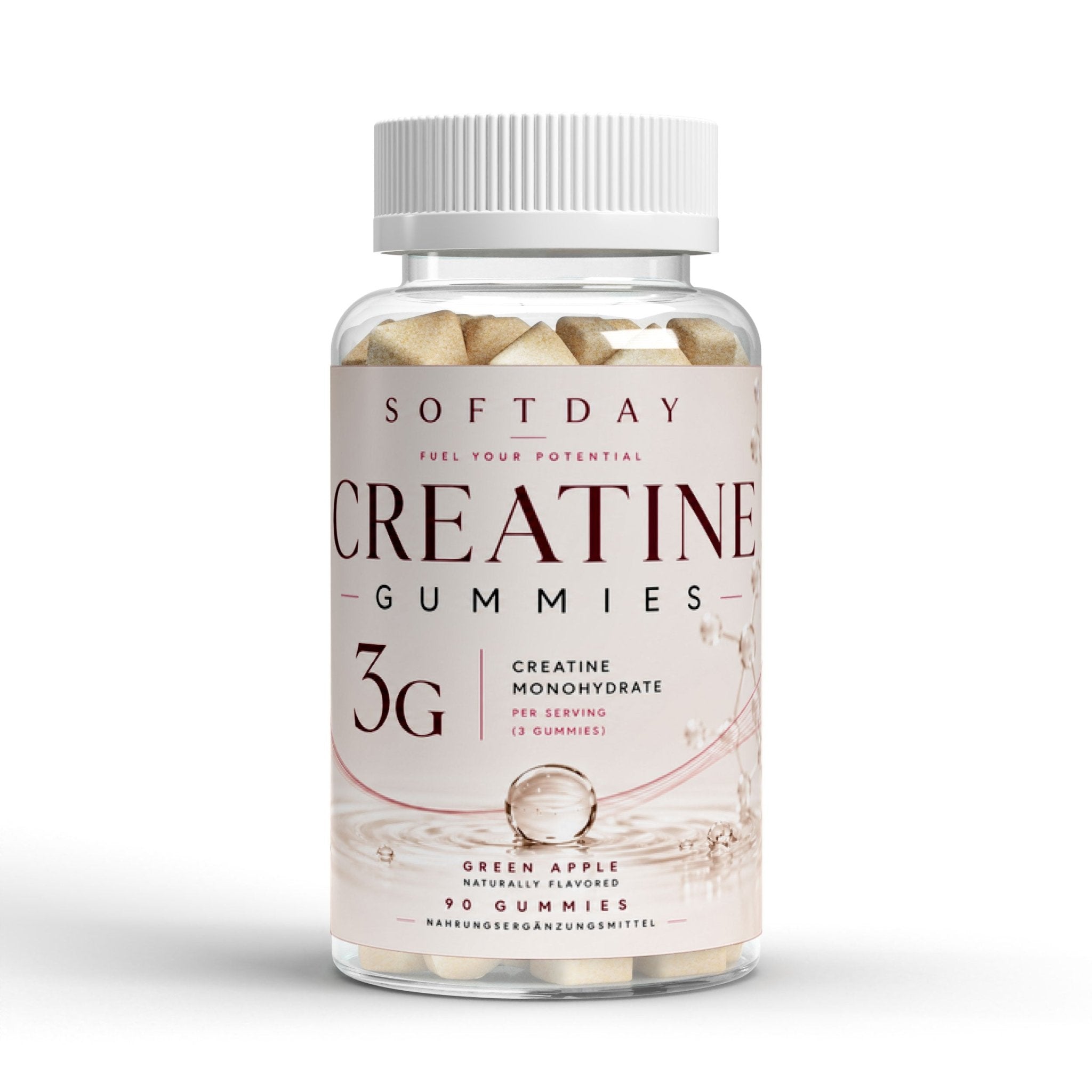 Softday Kreatin Gummies Dose mit Creatin Monohydrat, Vorderansicht