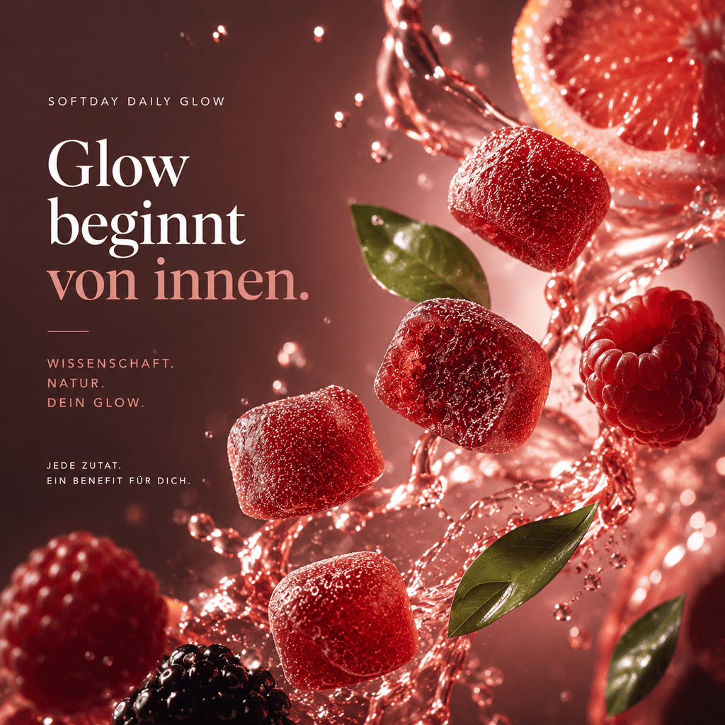 Daily Glow – vegane Beauty Gummies für Frauen im Glas